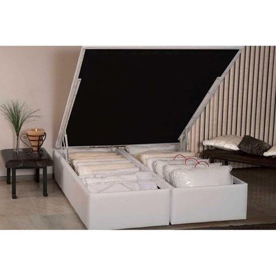 Cama Box Baú Solteiro Universal Courano White (88x188x35) - Ortobom