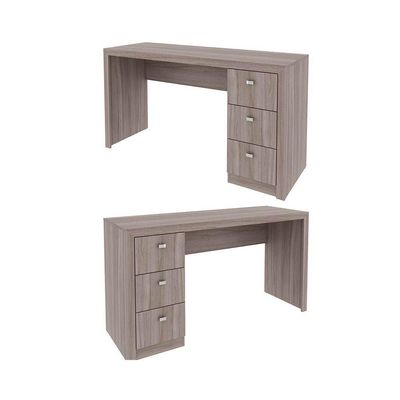 Mesa de Computador ME4102 c/ 3 Gavetas Branco - Tecno Mobili