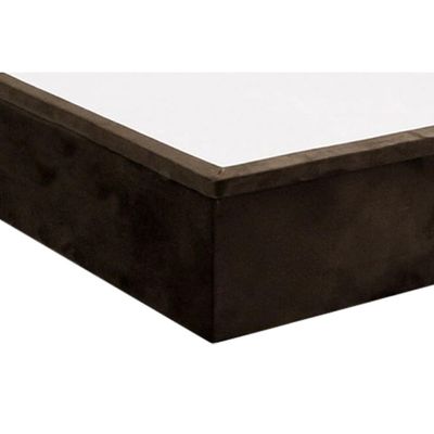 Cama Box Baú King Universal Suede Brown (186x198x35) - Costa Rica