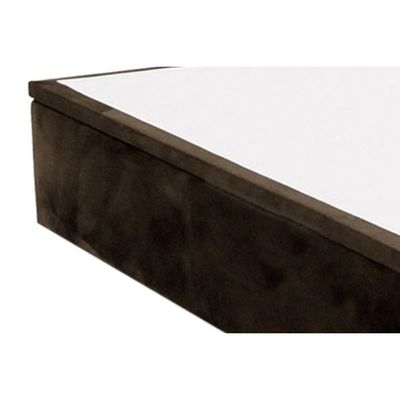 Cama Box Baú King Universal Suede Brown (186x198x35) - Costa Rica