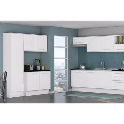 Módulo Cozinha Kappesberg Nox Tampo p/ Balcão S515 120cm Preto Brilho