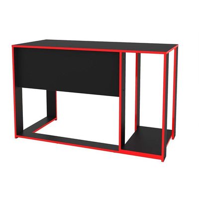 Mesa Computador Gamer Singapura Preto/Vermelho - Politorno