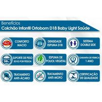 Colchão Infantil D18 Baby Light Saúde (60x130x12) - Ortobom