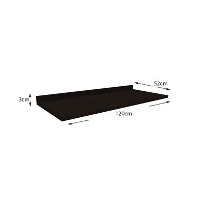 Módulo Cozinha Kappesberg Maxxi Tampo p/ Balcão S515 120cm Preto Brilho