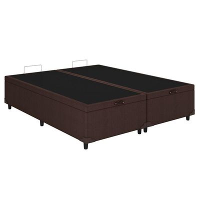 Cama Box Baú King Universal Courano Brown (186x198x35) - Costa Rica