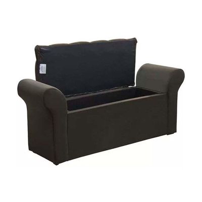 Calçadeira Quarto Casal Miami Suede Cinza - Simbal