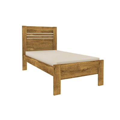 Cama Solteiro Safira Cinamomo/Off White - Tcil Móveis