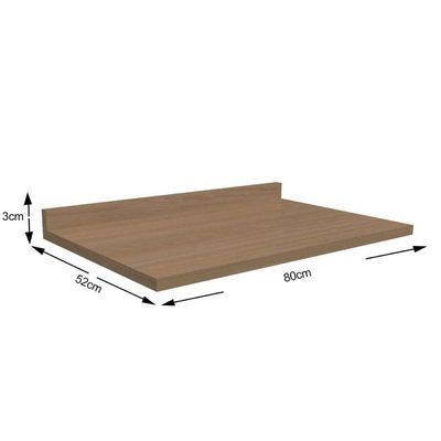 Módulo Cozinha Kappesberg Lótus Tampo p/ Balcão E607 80cm Nogueira