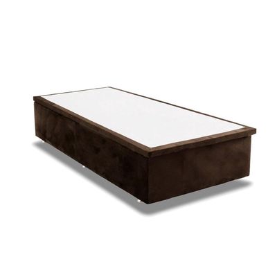 Cama Box Baú Casal Universal Suede Brown (138x188x35) - Ortobom