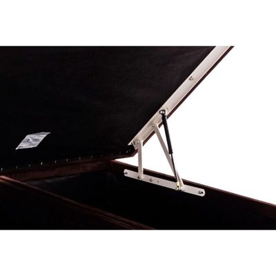 Cama Box Baú Casal Universal Suede Brown (138x188x35) - Ortobom