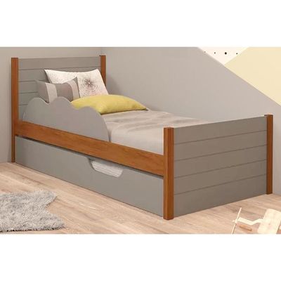 Cama Solteiro Elza c/Auxiliar Branco - Cimol