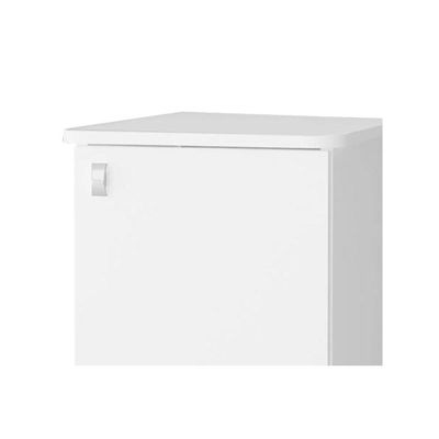 Balcão Multiuso Cozinha   ASM152 c/ 1 Porta Branco - Movelbento