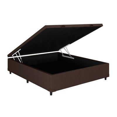 Cama Box Baú Casal Universal Courano Brown (138x188x35) - Costa Rica