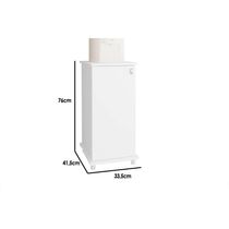 Balcão Lavanderia Multiuso ASM152 c/ 1 Porta Branco - Movelbento