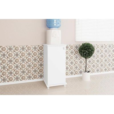 Balcão Lavanderia Multiuso ASM152 c/ 1 Porta Branco - Movelbento