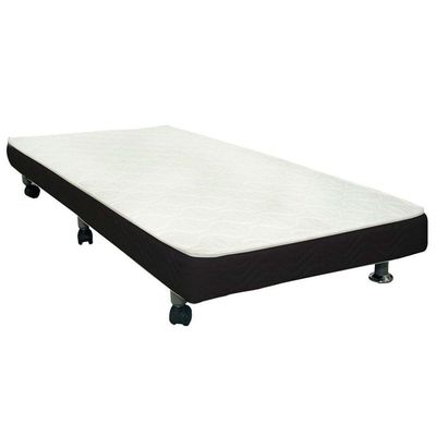 Cama Box Baú c/Auxiliar Solteiro Universal Courano Nero Black (88x188) - Ortobom