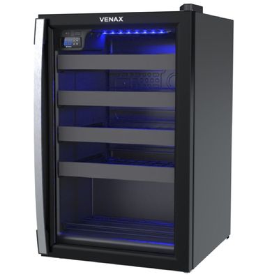 Adega Venax Piubella 100L 24 Garrafas Preta 110V 7831 110V