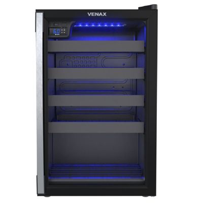Adega Venax Piubella 100L 24 Garrafas Preta 110V 7831 110V