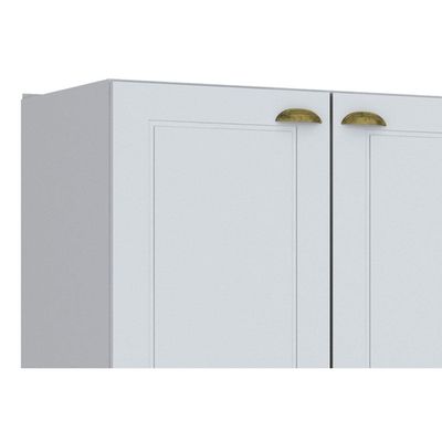 Módulo Cozinha Henn Americana Balcão  2 Portas s/ Tampo Branco