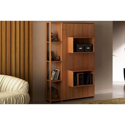 Cama Multifuncional Juvenil Solteiro Articulada Dobrável CM8013 Amêndoa - Tecno Mobili