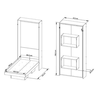 Cama Multifuncional Juvenil CM8015 Articulada Branco - Tecno Mobili