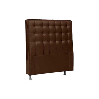 Cabeceira Cama Box Estofada Solteiro Solteiro Dama Plus Solteiro - Courano Cacau - Simbal