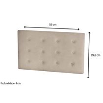 Multiuso de Quarto Bebê Kit Capitonê Courano p/ Berço Maria Pena Areia - Peroba
