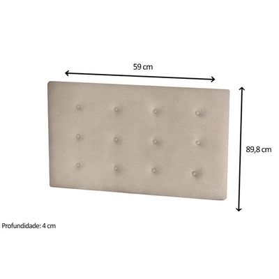 Multiuso de Quarto Bebê Kit Capitonê Courano p/ Berço Maria Bege - Peroba