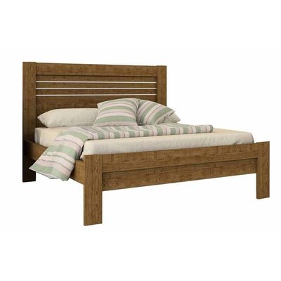 Cama de Casal Safira Cinamomo/Off White - Tcil Móveis