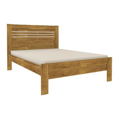 Cama de Casal Safira Cinamomo/Off White - Tcil Móveis