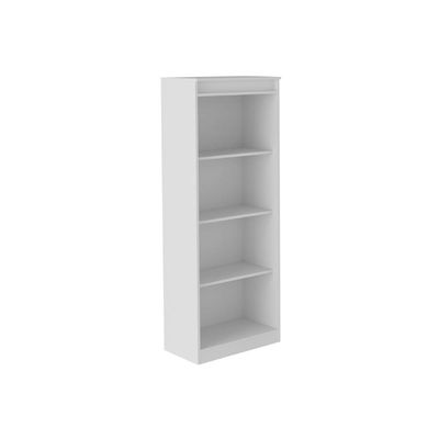 Estante Livreiro Solteiro ME4150 c/ 3 Prateleiras Branco - Tecno Mobili