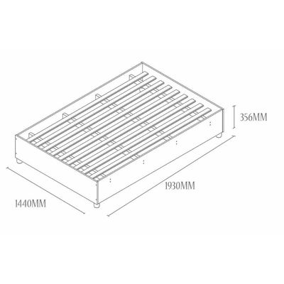 Cama de Casal de Mônaco Branco/Neve - Tcil Móveis