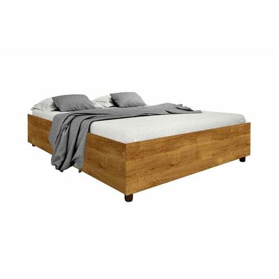 Cama de Casal de Mônaco Branco/Neve - Tcil Móveis