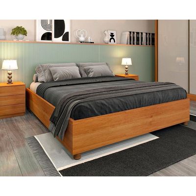 Cama de Casal de Mônaco Cinamomo - Tcil Móveis