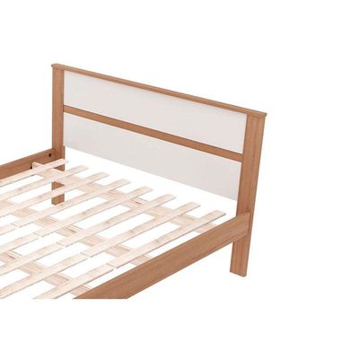 Cama de Casal CM8005 Amêndoa/Branco - Tecno Mobili
