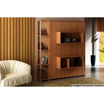 Cama de Casal Articulada Dobrável Multifuncional CM8014 Amêndoa - Tecno Mobili