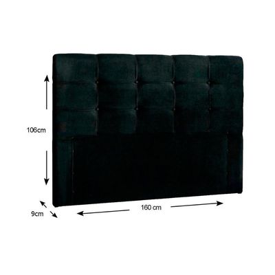 Cabeceira Cama Box Estofada Queen Queen Clean Plus Suede Cinza - Simbal