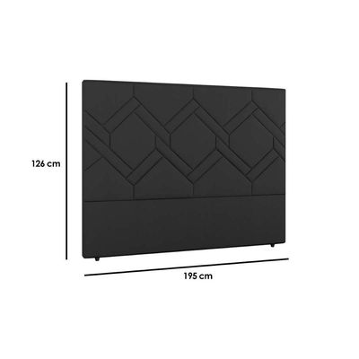 Cabeceira Cama Box Estofada King King Lima Plus Veludo Cacau - Simbal