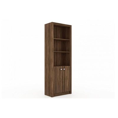 Estante Livreiro de Escritório ME4110 c/ 2 Portas e 3 Prateleiras Branco - Tecno Mobili