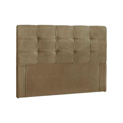 Cabeceira Cama Box Estofada Queen Queen Clean Plus Suede Marrom - Simbal