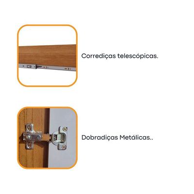 Cômoda Casal Chicago c/ 1 Porta e 4 Gavetas Branco/Neve - Tcil Móveis
