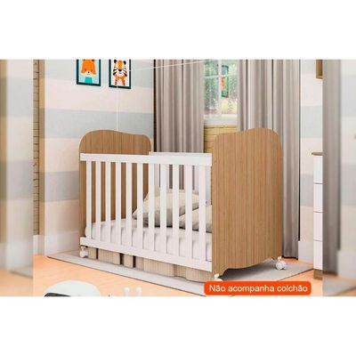 Berço Infantil Uli Branco - Peroba