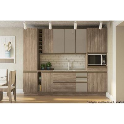 Balcão de Cozinha Maxxi G741 1 Porta s/ Tampo 40cm Nogal - Kappesberg