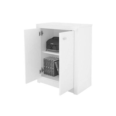 Balcão de Escritório ME4103 c/ 2 Portas Carvalho - Tecno Mobili