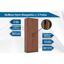 Armário Multiuso Infantil Margarida c/ 2 Portas Branco - Henn