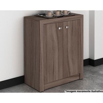 Balcão de Escritório ME4103 c/ 2 Portas Carvalho - Tecno Mobili