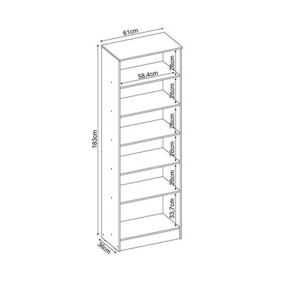 Armário Sapateira Quarto Golden c/ 2 Portas Branco - Demóbile