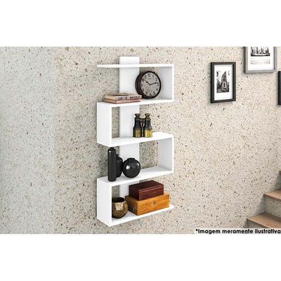 Prateleira Quarto Casal AM 3087 Branco - Movelbento