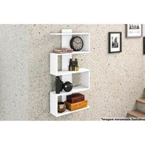 Prateleira Decorativa Quarto Bebê AM 3087 Branco - Movelbento