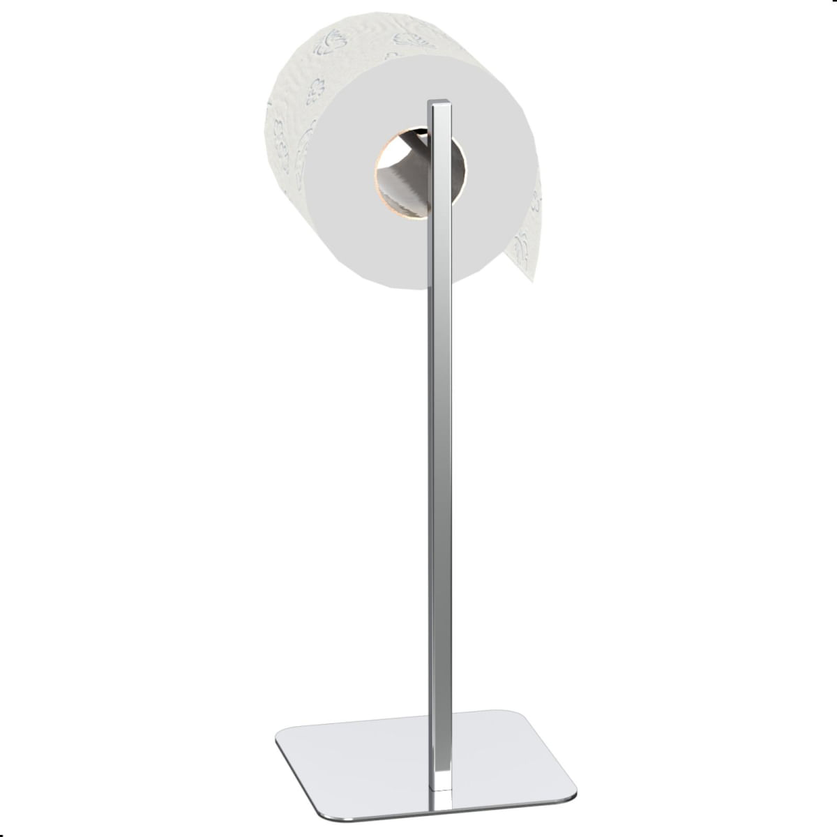 Porta Papel Higiênico de Chão Inox Suporte Para Papel Nice